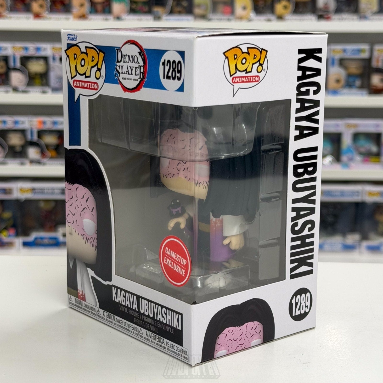 Funko Pop Anime Demon Slayer Kagaya Ubuyashiki GameStop 1289 Manga Vinyl Figure