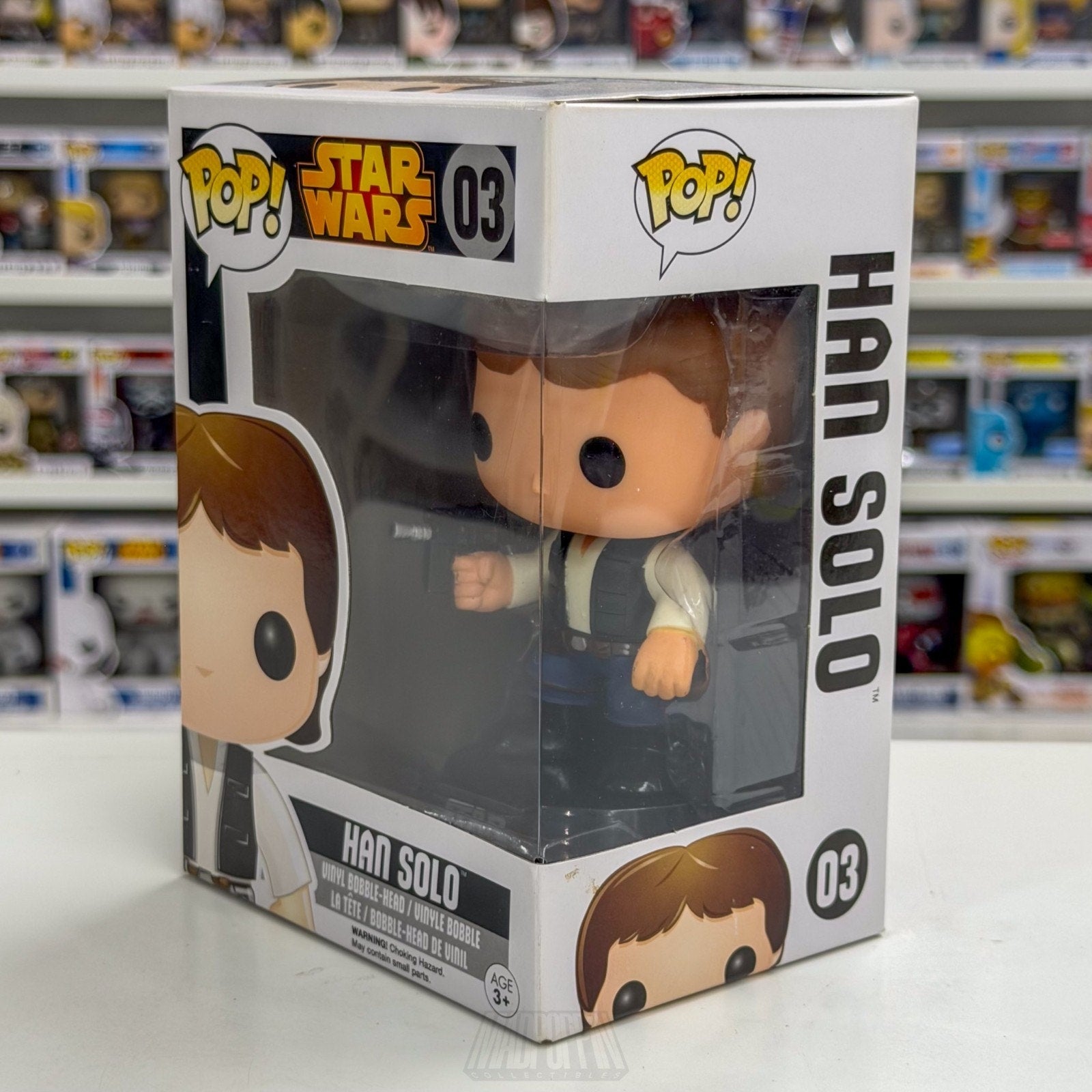 Funko Pop Star Wars Han Solo Black Box Vaulted Edition 03 Smuggler Vinyl Figure