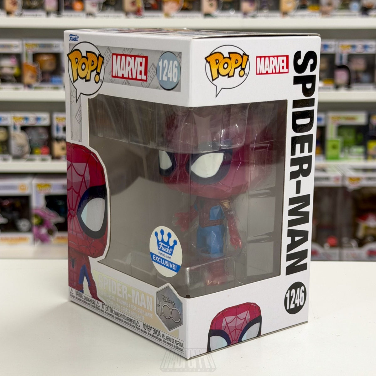 Funko Pop Marvel Disney 100 Years Spider-Man Facet Exclusive 1246 Vinyl Figure