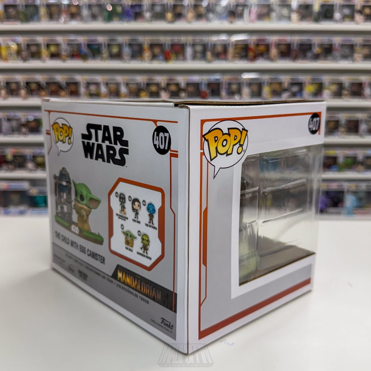 Funko Pop Deluxe Star Wars Mandalorian The Child w/Egg Canister 407 Vinyl Figure