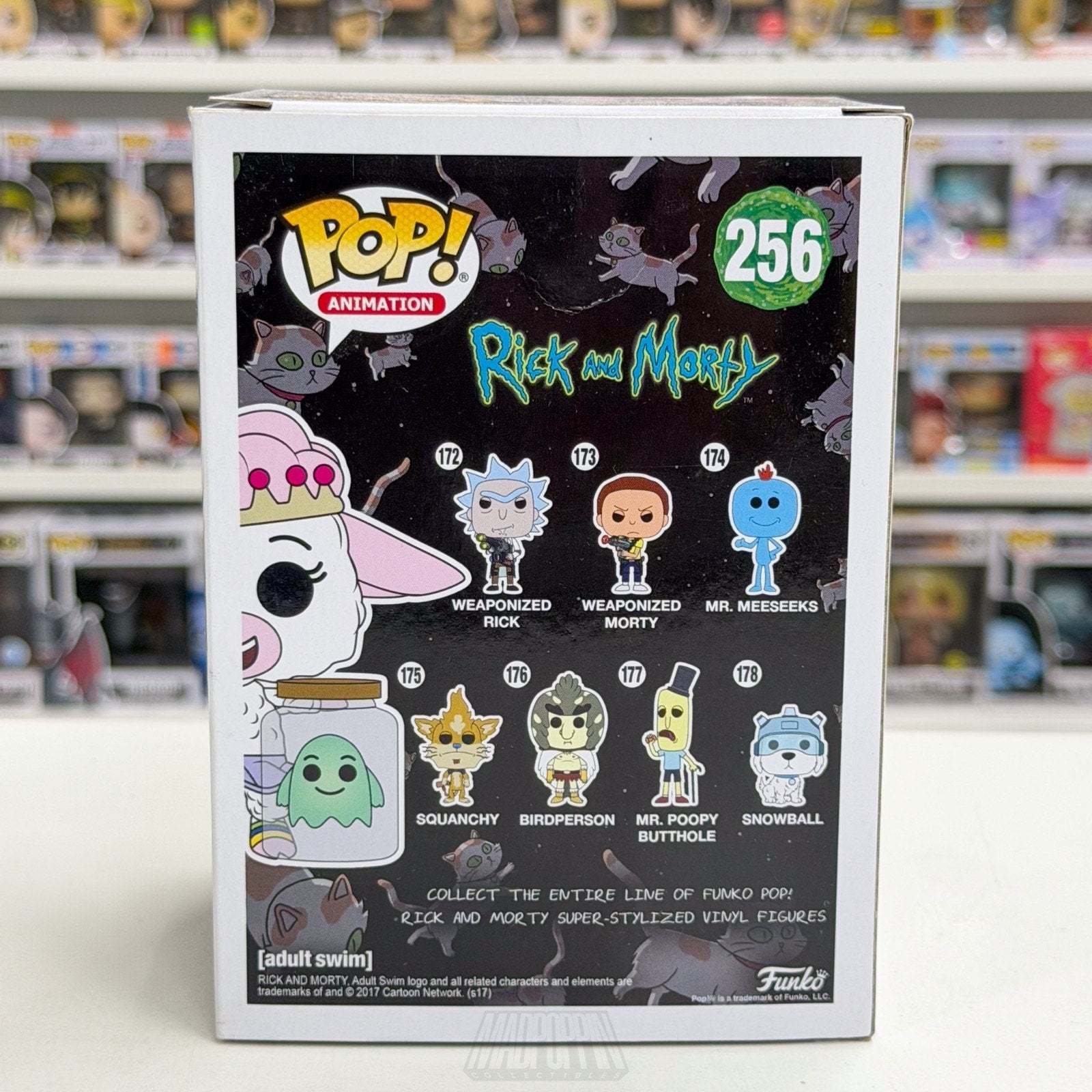 Funko Pop Animation Rick & Morty Tinkles Ghost in a Jar Glow SDCC 256 Toy Figure