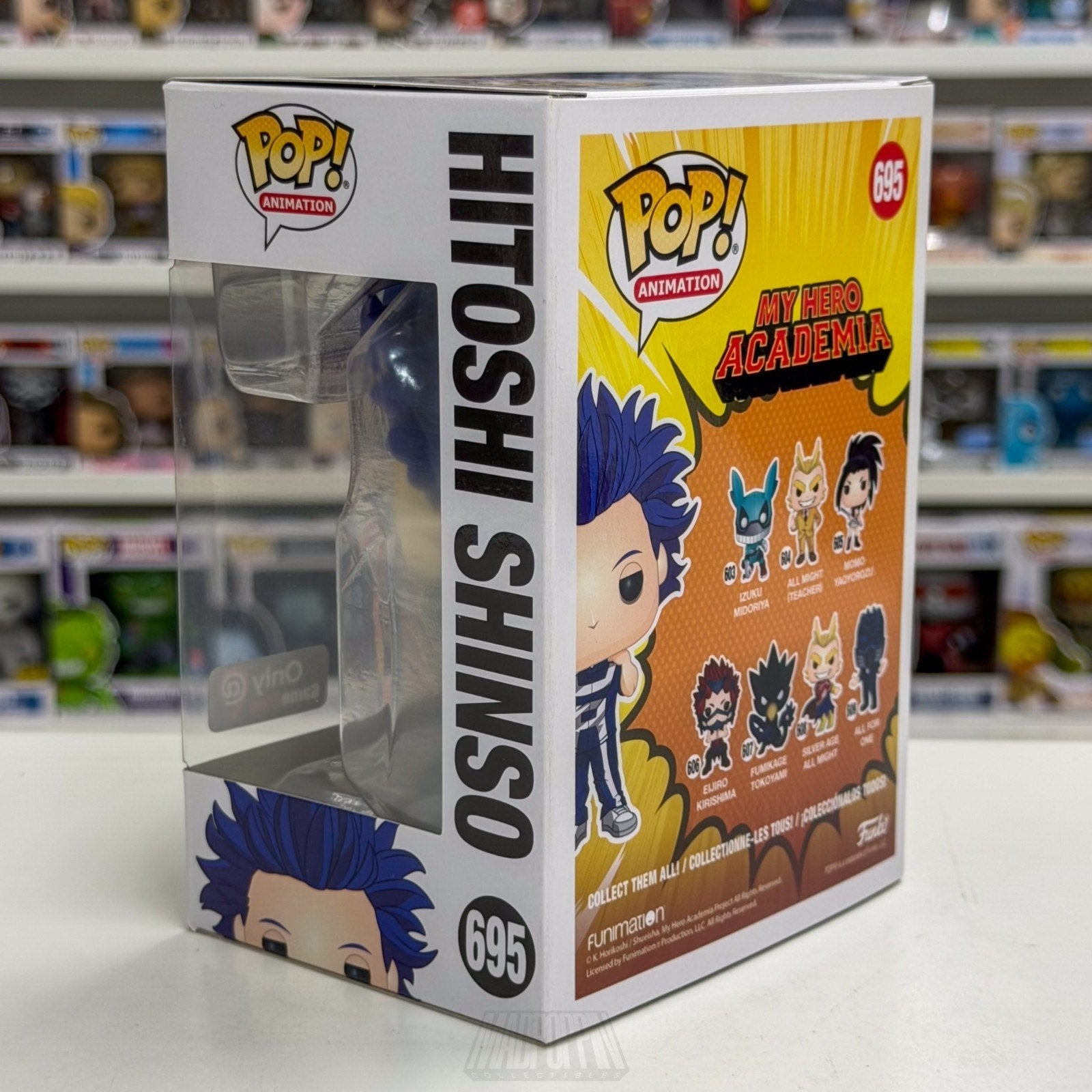 Funko Pop Anime My Hero Academia Hitoshi Shinso GameStop 695 Manga Vinyl Figure