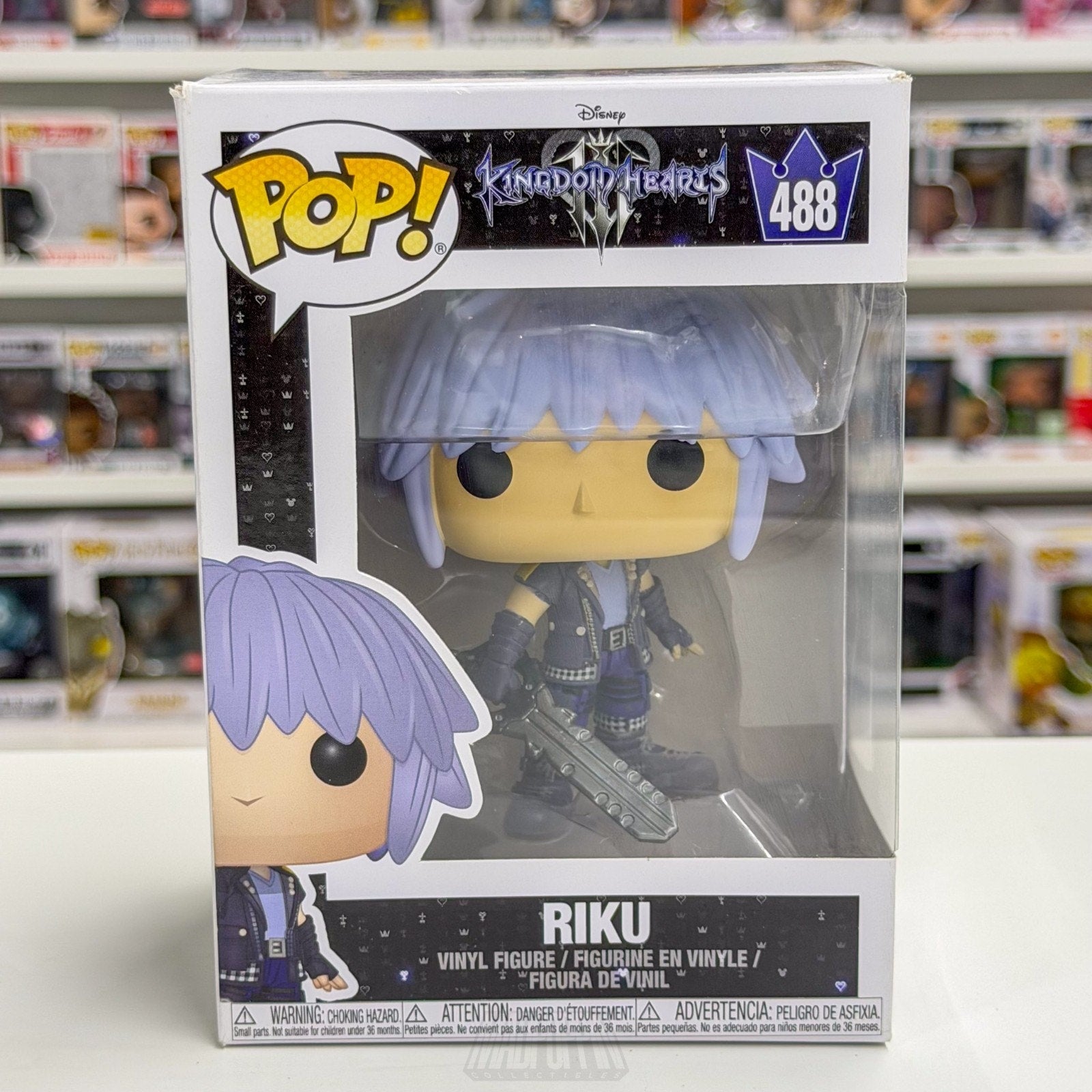 Funko Pop Disney Games Kingdom Hearts 3 III Riku w/Keyblade 488 Toy Vinyl Figure