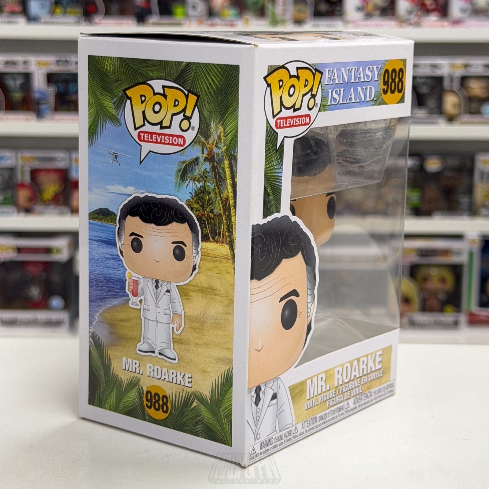 Funko Pop TV Fantasy Island Mr Roarke 988 ABC Fantasy Drama Show Vinyl Figure