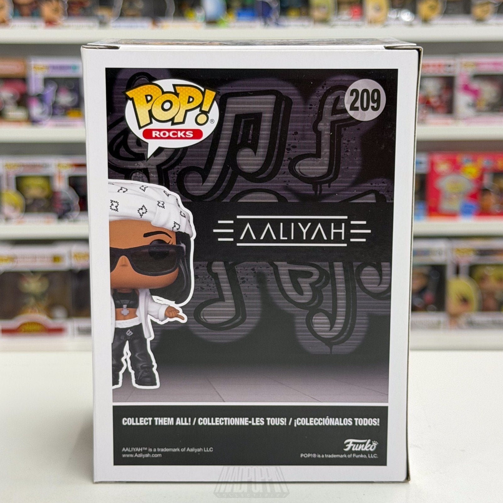 Funko Pop Rocks Aaliyah 209 Princess of R&B Singer Music MTV Toy Vinyl Figure