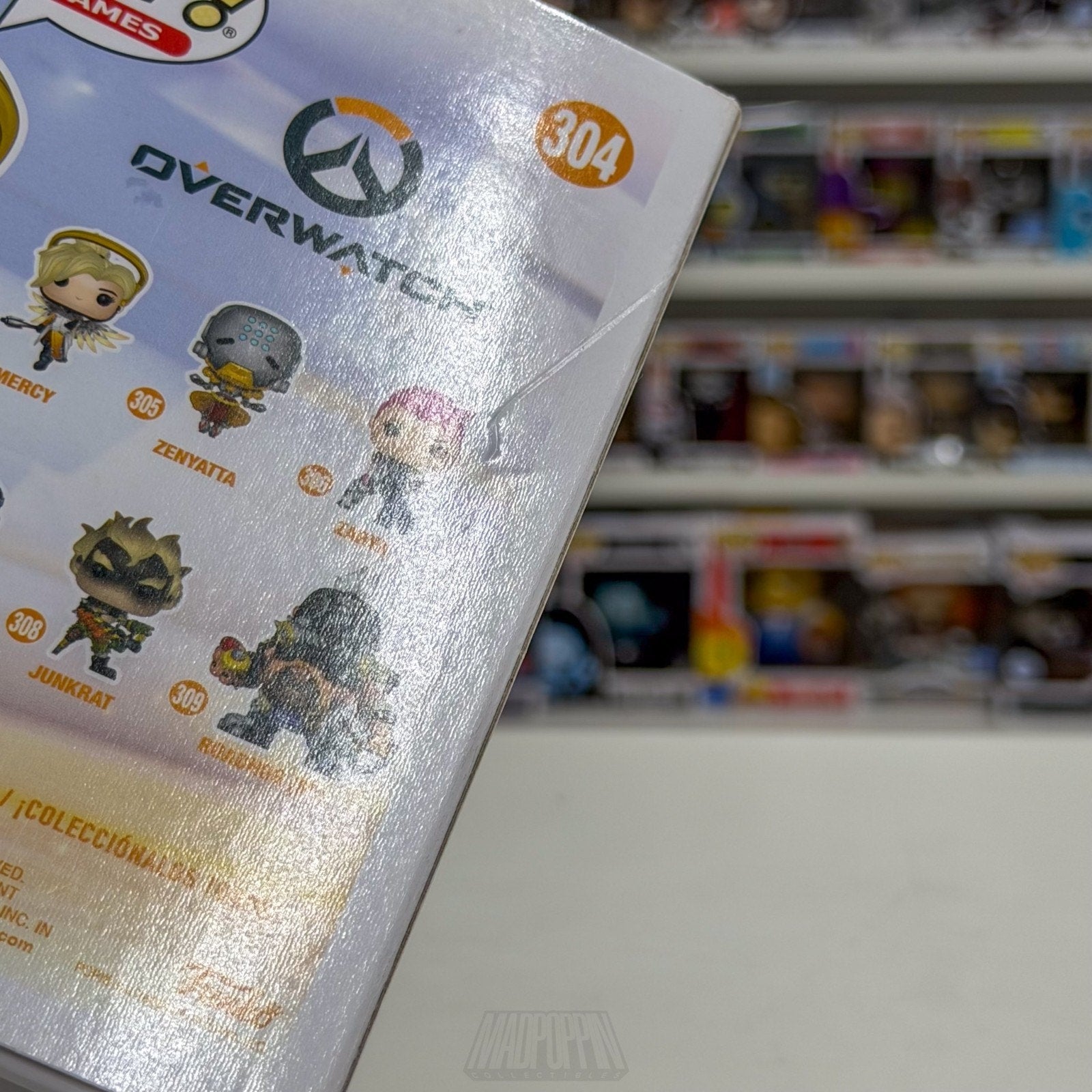 Funko Pop Games Overwatch Mercy Diamond Blizzard Exclusive 304 Toy Vinyl Figure