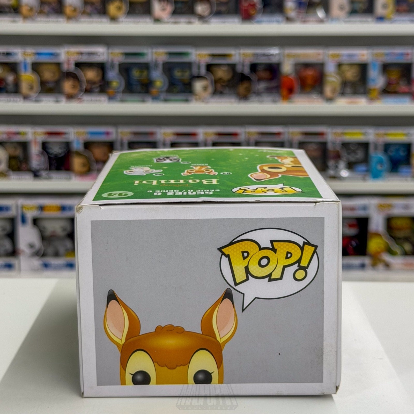 Funko Pop Disney Bambi Flocked PopLife Hologram Sticker 94 Deer Toy Vinyl Figure