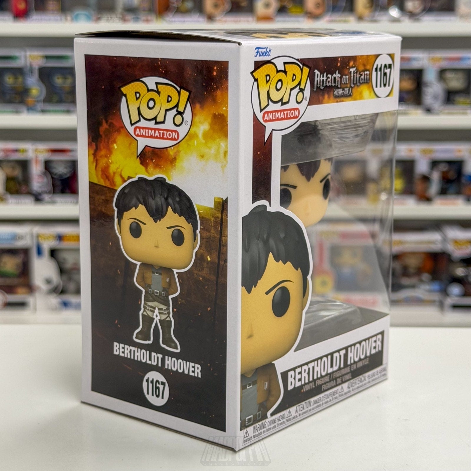 Funko Pop Anime Attack on Titan Bertholdt Hoover 1167 Japan Manga Vinyl Figure