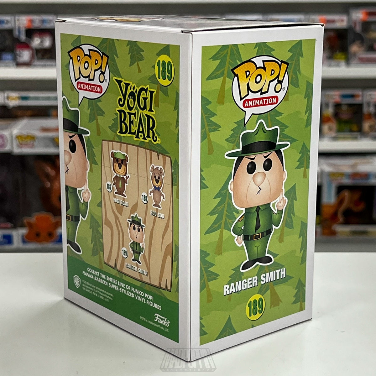 Funko Pop Animation Yogi Bear Ranger Smith 5000 PCS Exclusive 189 Vinyl Figure