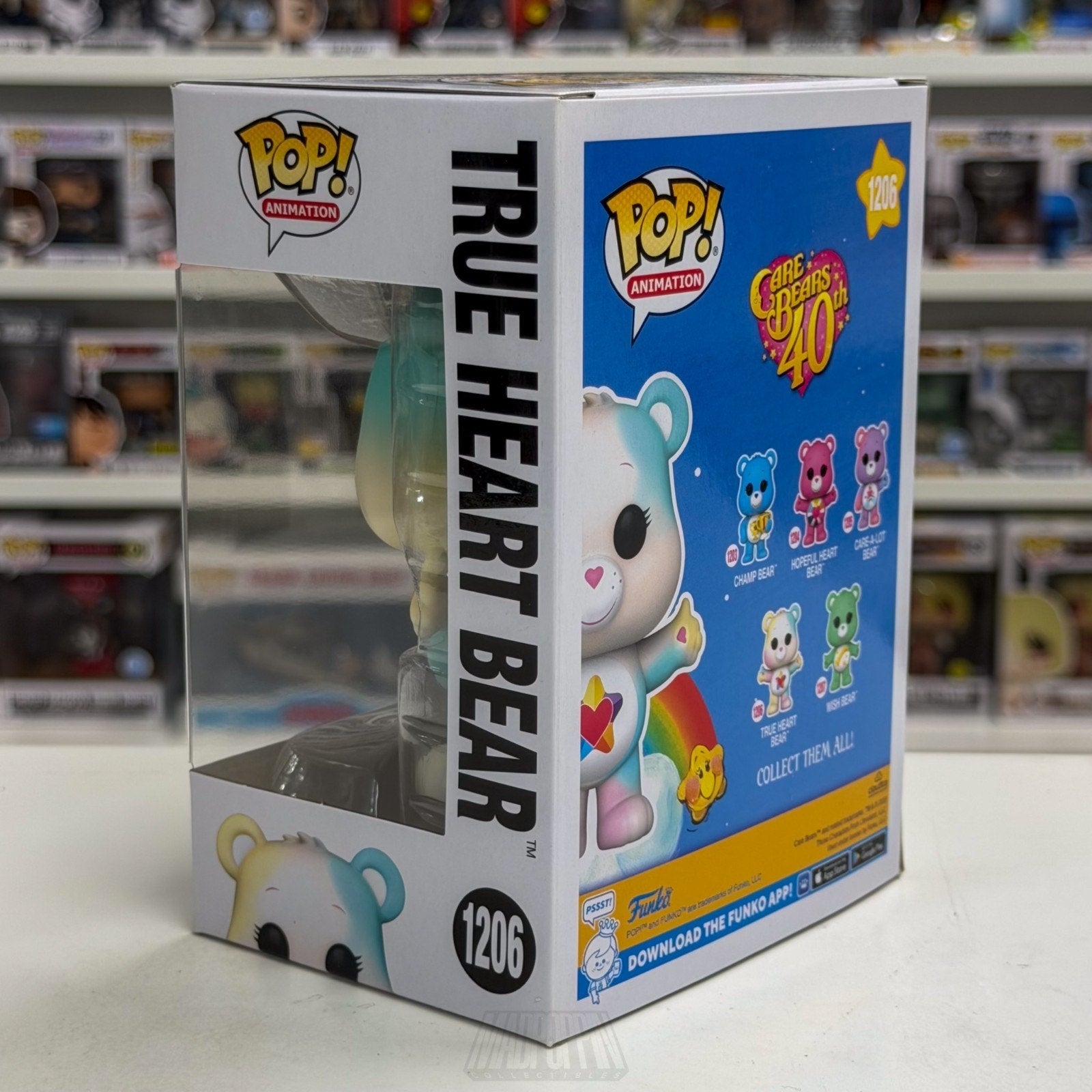 Funko Pop Animation Care Bears True Heart Bear 1206 Cartoon 80s Toy Vinyl Figure
