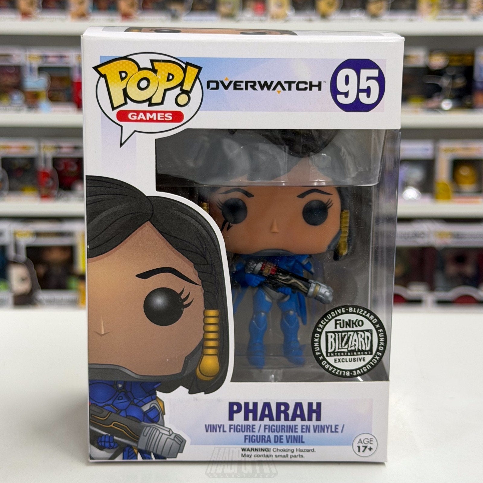 Funko Pop Games Overwatch Pharah Blue Blizzard Exclusive 95 OW FPS Vinyl Figure