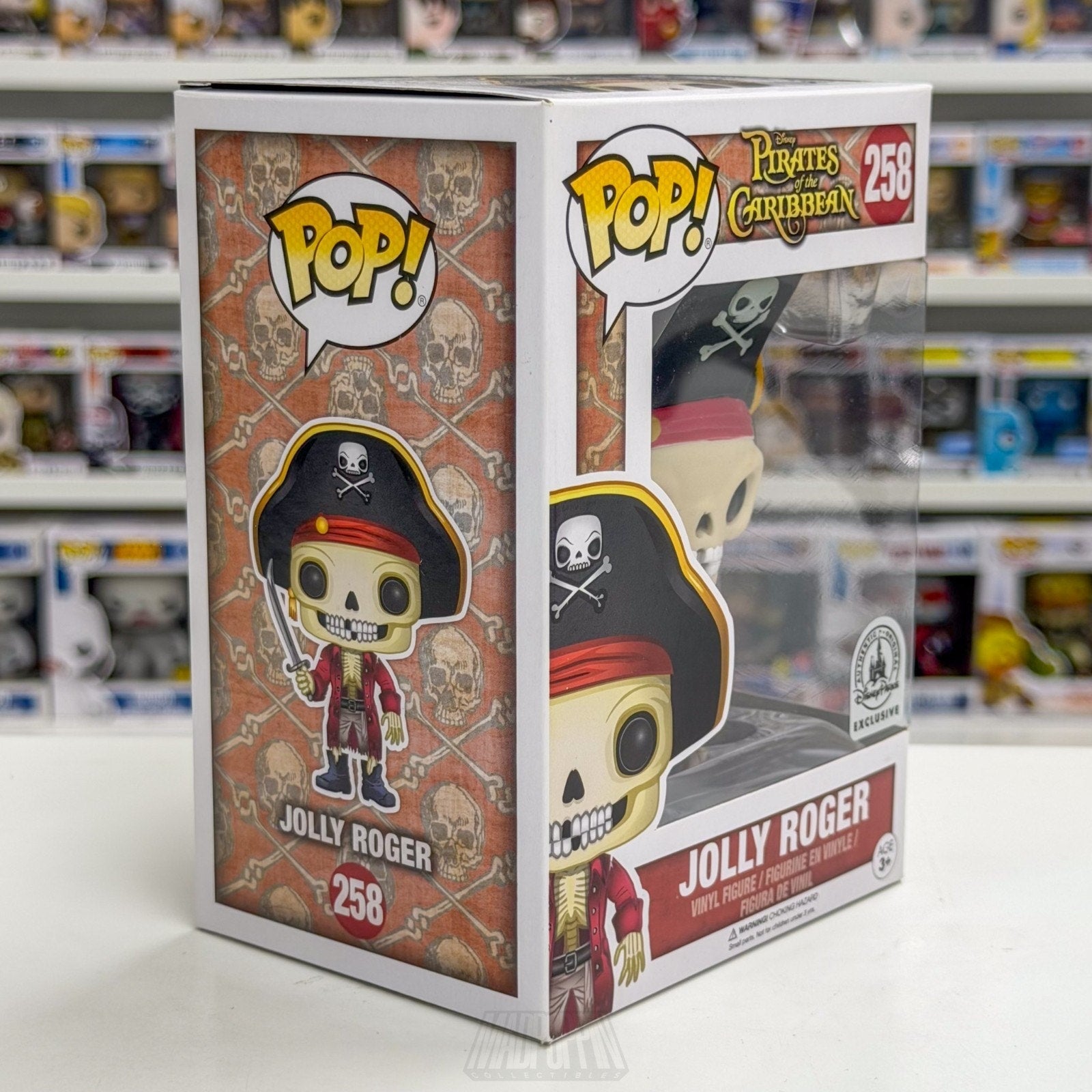 Funko Pop Disney Pirates of the Caribbean Jolly Roger Park Exclusive 258 Figure