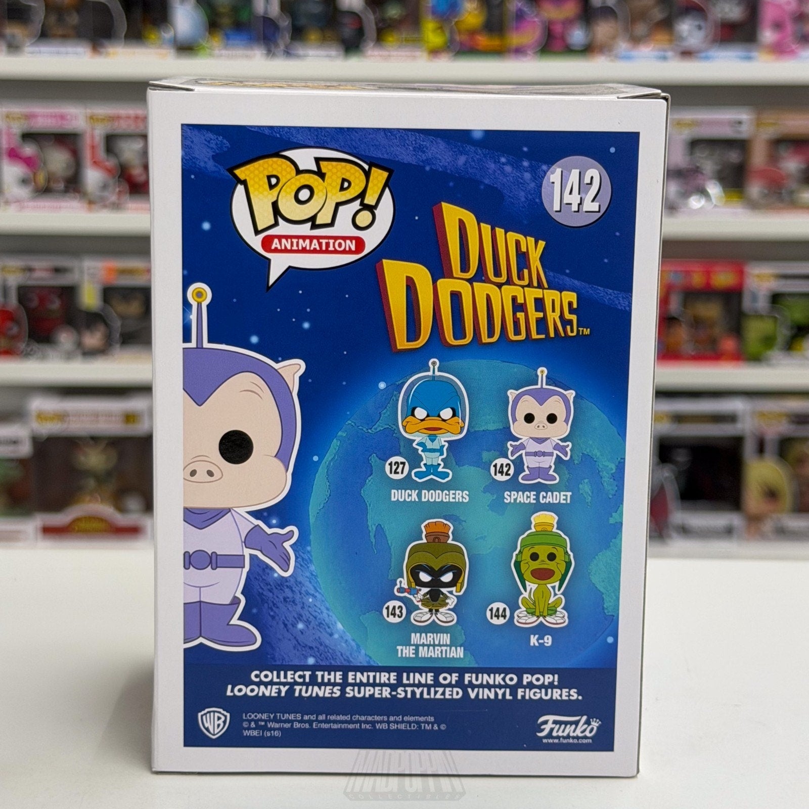 Funko Pop Animation Duck Dodgers Space Cadet 142 Looney Tunes Cartoon Toy Figure