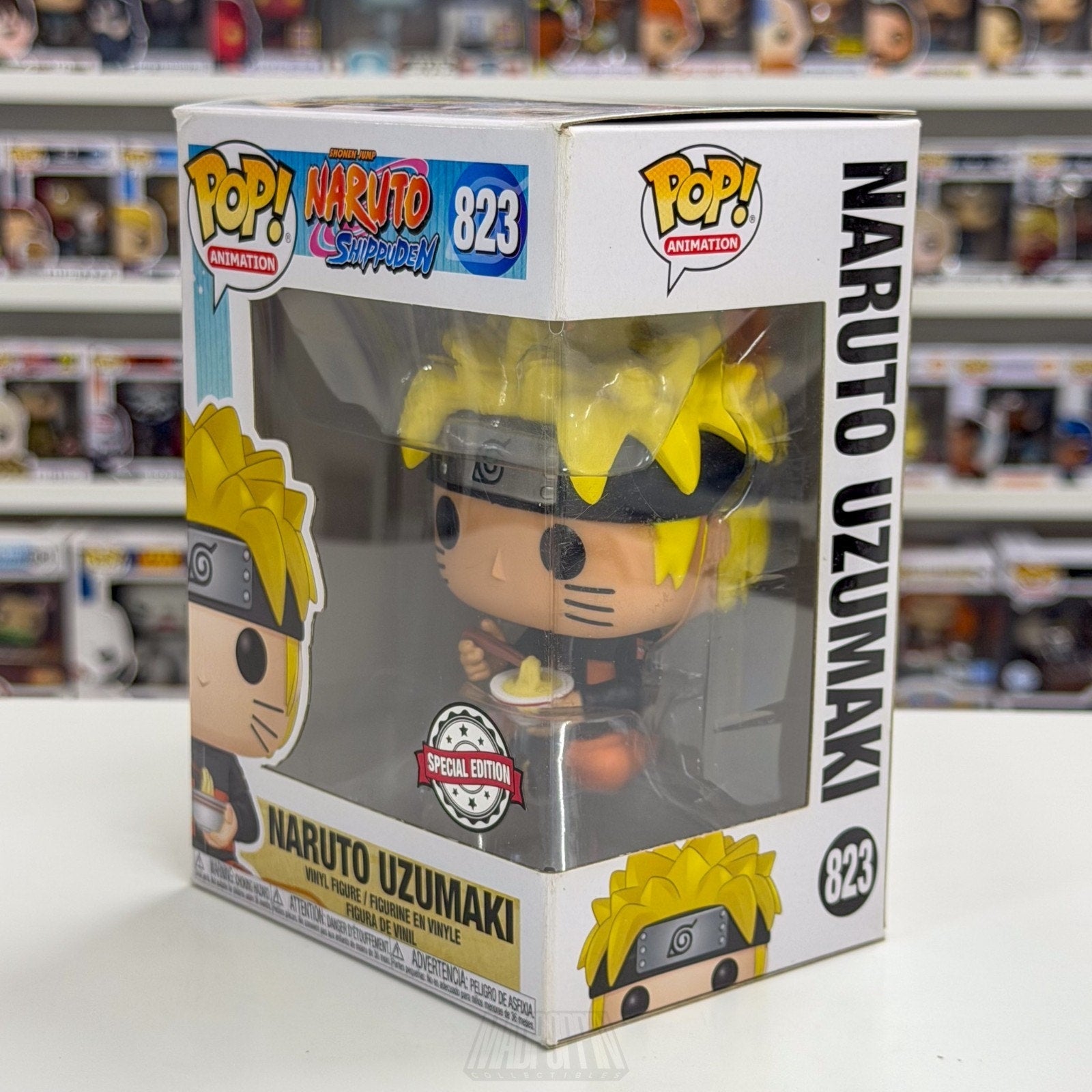 Funko Pop Anime Naruto Uzumaki Eating Noodles Special Edition 823 Vinyl Figure
