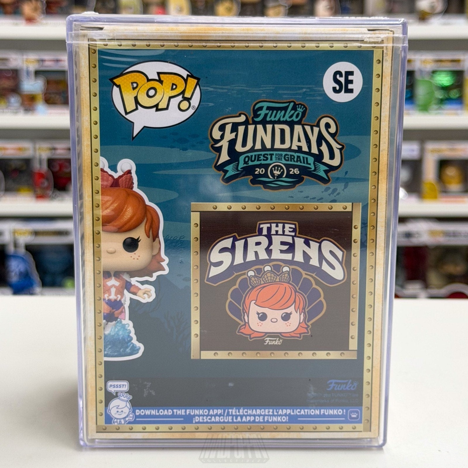 Funko Pop Fundays Atlantean Franny Diamond SE 1150 Grail SDCC 2026 CON STICKER
