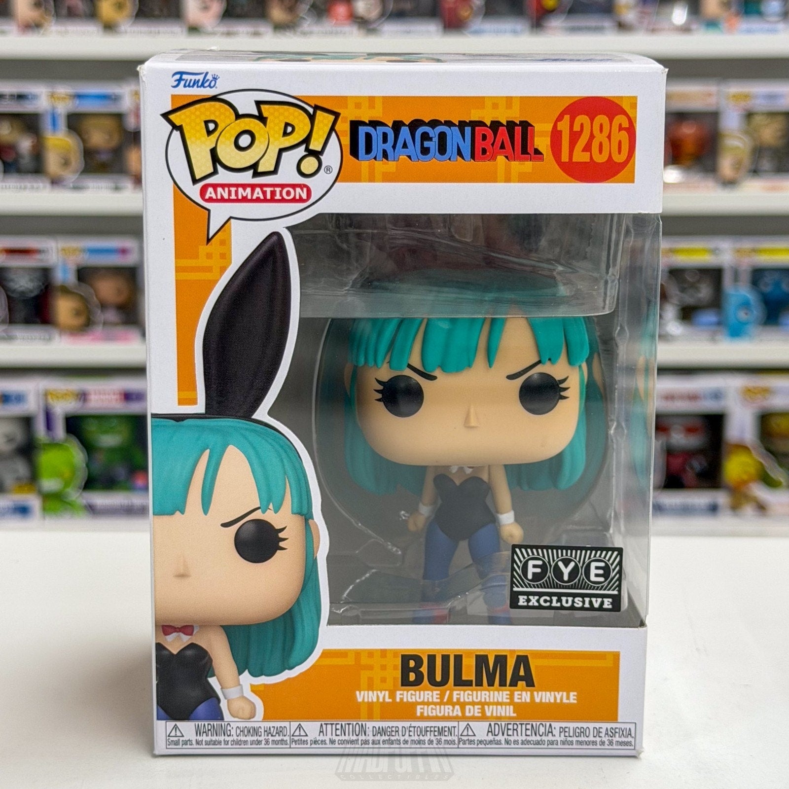 Funko Pop Anime Dragon Ball Bulma Bunny FYE 1286 Japanese Manga Toy Vinyl Figure