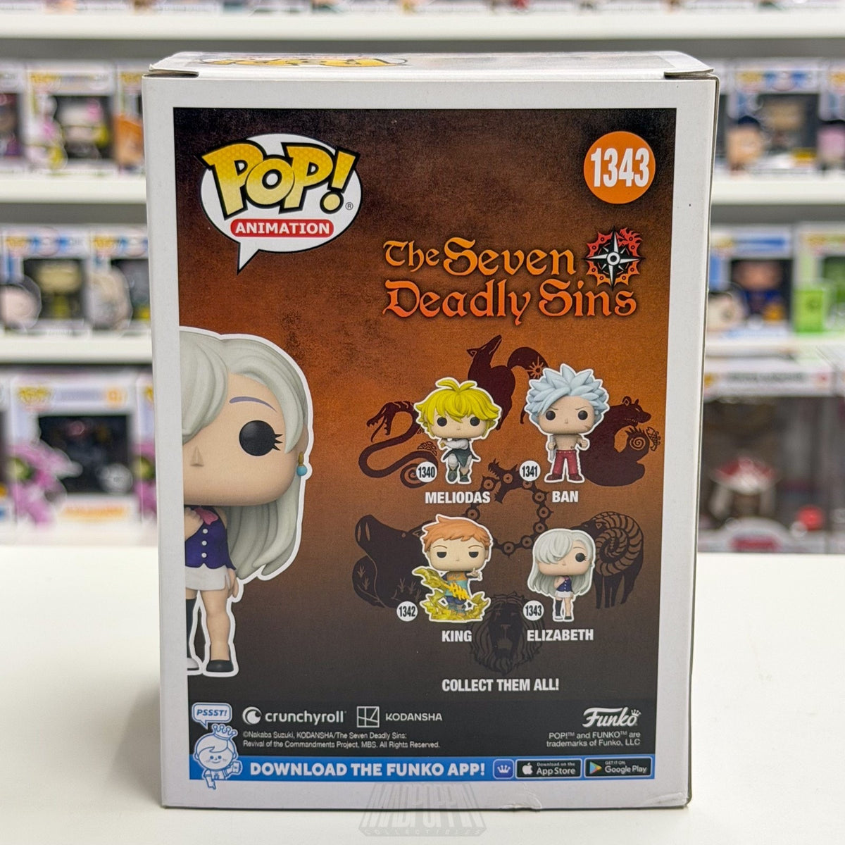 Funko Pop Anime Seven Deadly Sins Elizabeth Liones 1343 Japan Manga Vinyl Figure