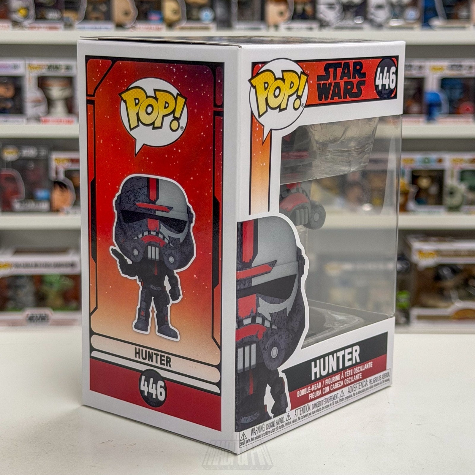 Funko Pop Star Wars Bad Batch Hunter 446 Clone Commando Trooper Toy Vinyl Figure