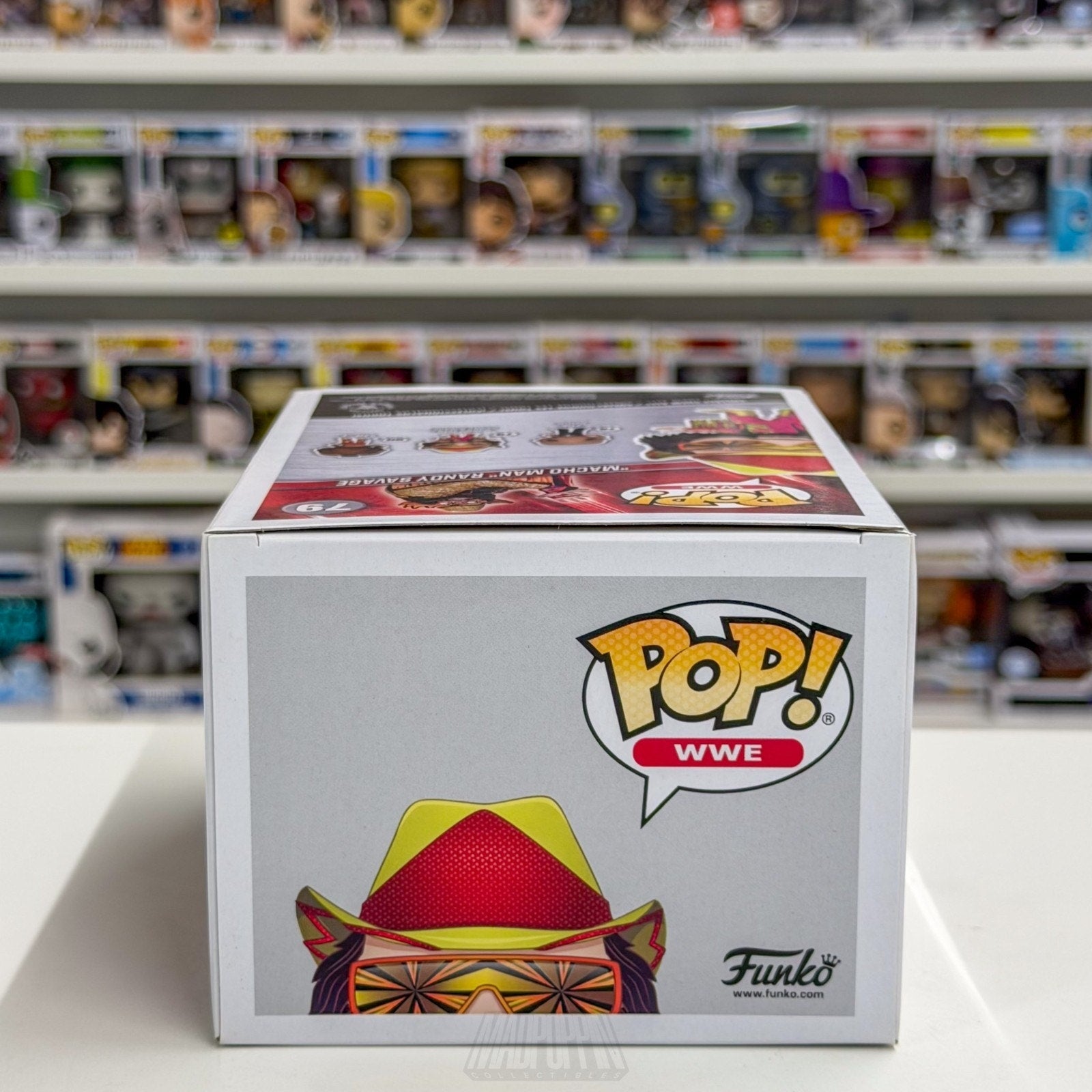 Funko Pop WWE Macho Man Randy Savage Orange Starburst Diamond GameStop 79 Figure