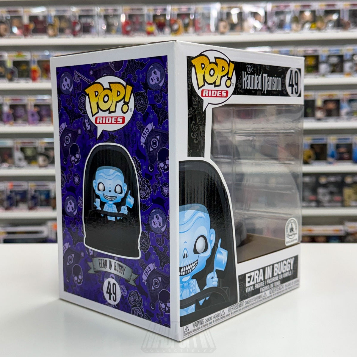 Funko Pop Rides Disney Parks Haunted Mansion Ezra In Buggy 49 Horror Toy Figure
