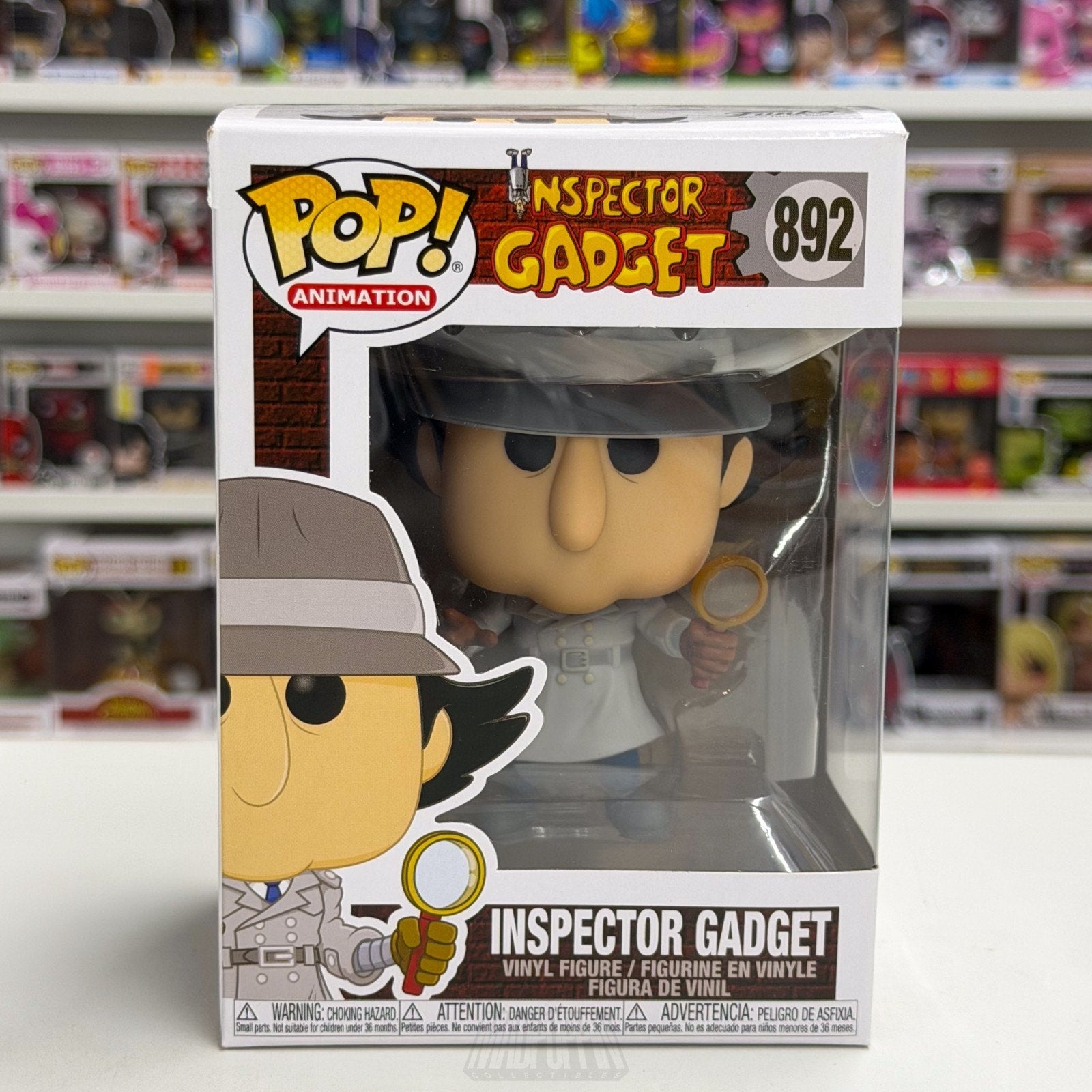 Funko Pop Animation Inspector Gadget w/Magnifying Glass 892 Cyborg Vinyl Figure