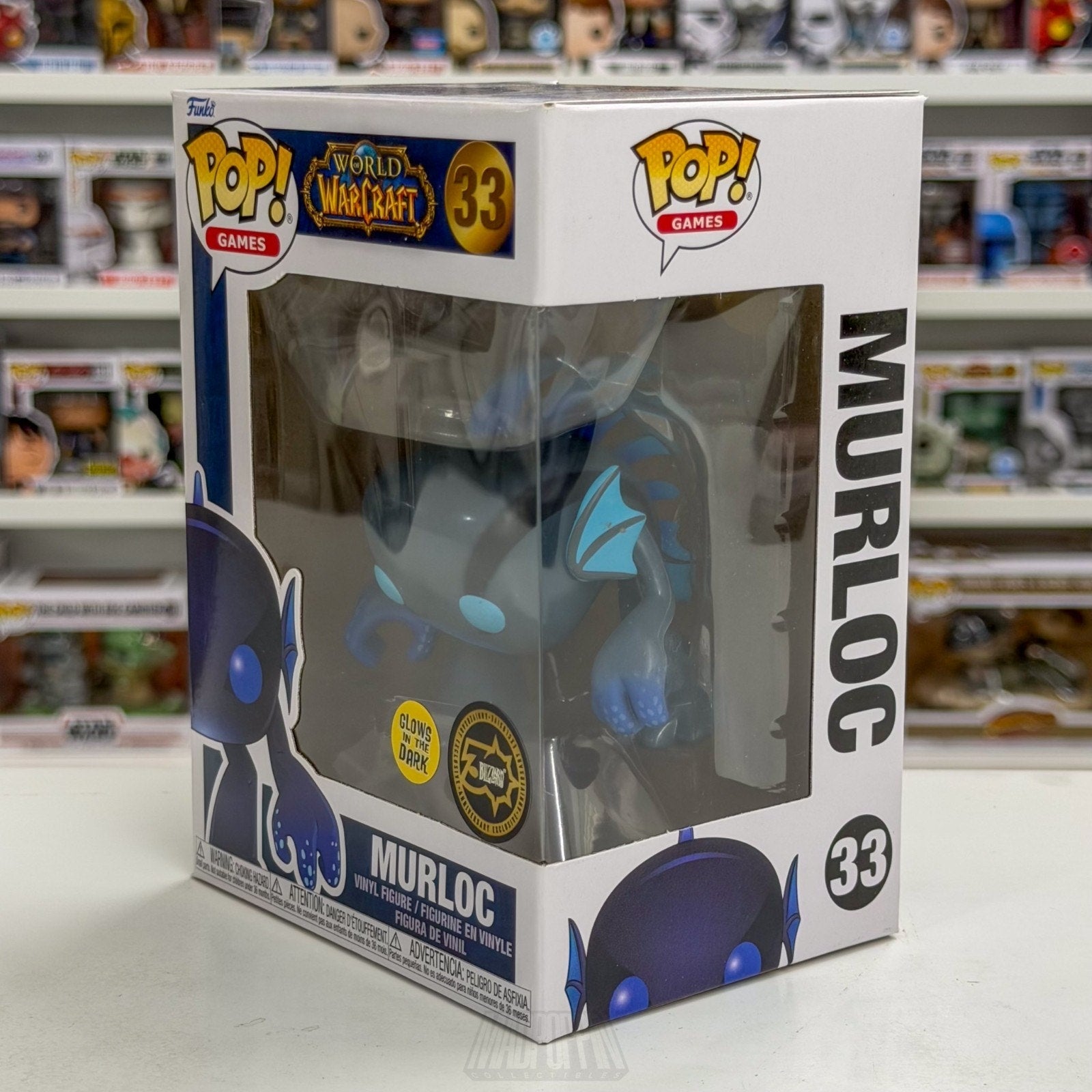 Funko Pop Games World of Warcraft WoW Murloc Blow Glow Blizzard 33 Vinyl Figure