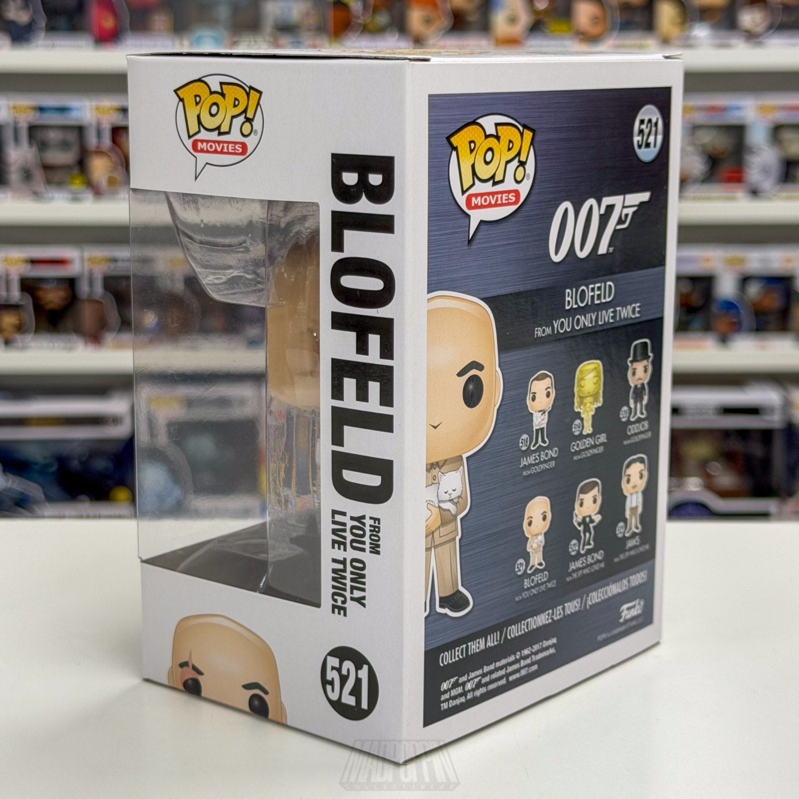 Funko Pop Movies 007 You Only Live Twice Blofeld w/Cat 521 Vaulted Vinyl Figure