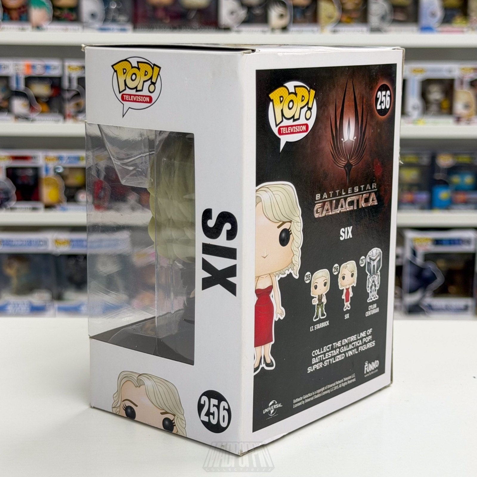 Funko Pop TV Battlestar Galactica Six 256 Cylon Android Red Dress Vinyl Figure