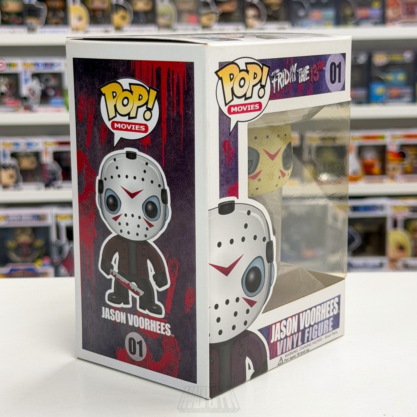 Funko Pop Movies Friday the 13th Jason Voorhees Large Font Box 01 Horror Figure