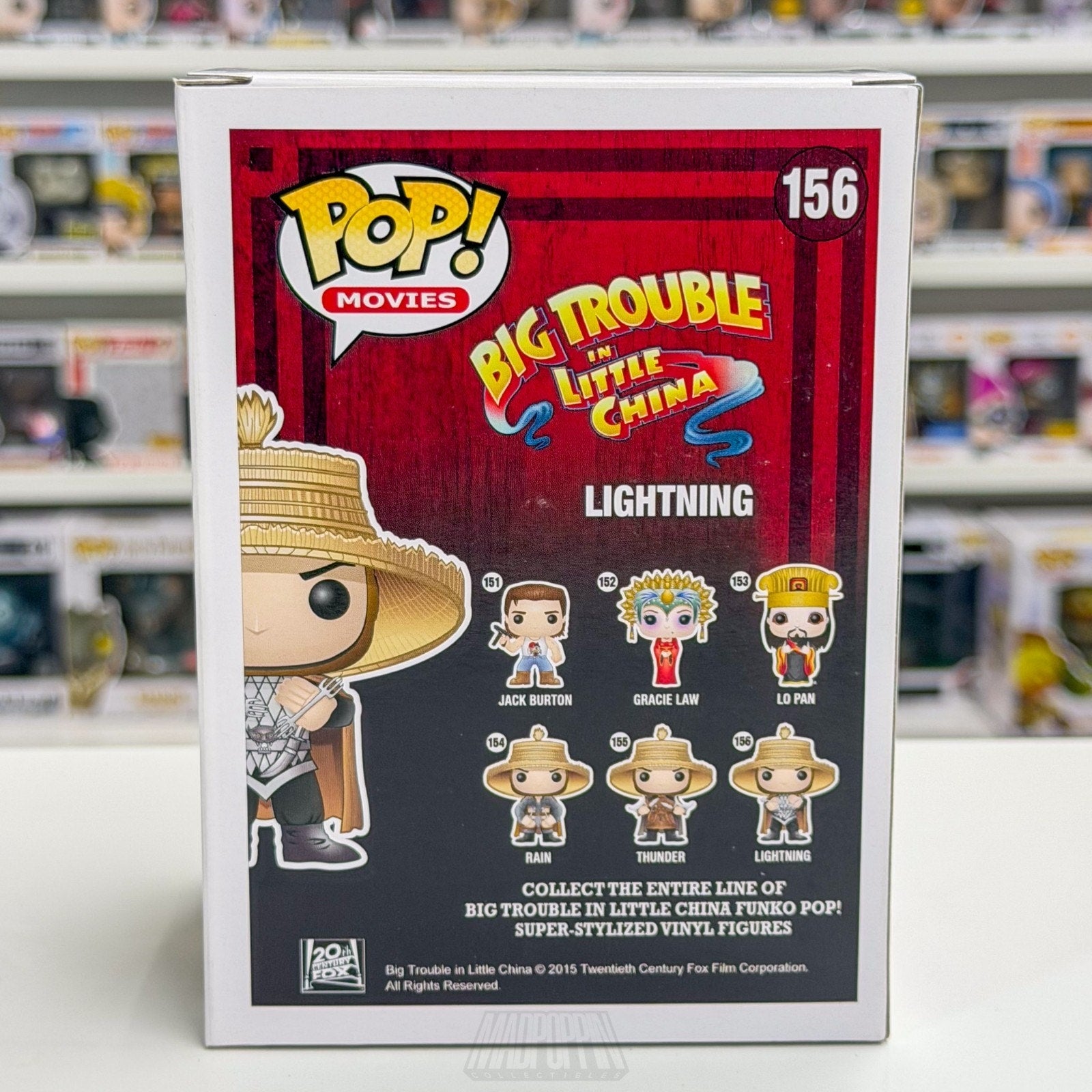 Funko Pop Movies Big Trouble Little China Lightning 156 Vaulted Toy Vinyl Figure