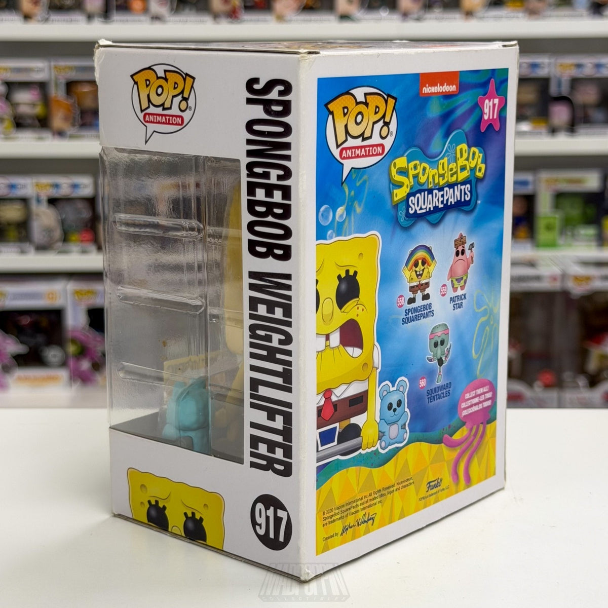 Funko Pop Animation SpongeBob SquarePant Weightlifter Hot Topic 917 Vinyl Figure