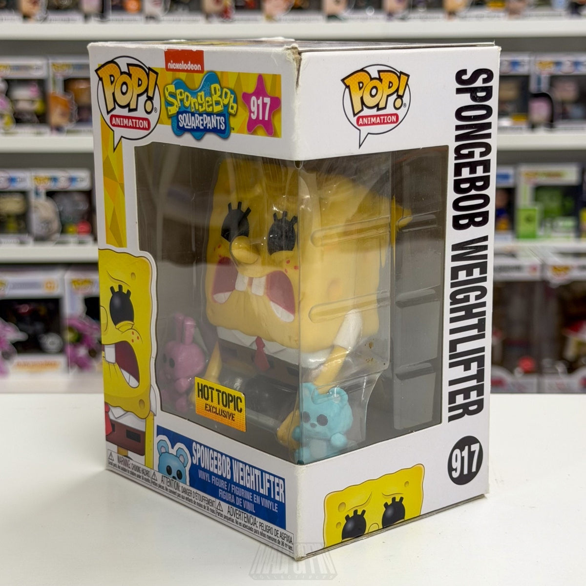 Funko Pop Animation SpongeBob SquarePant Weightlifter Hot Topic 917 Vinyl Figure