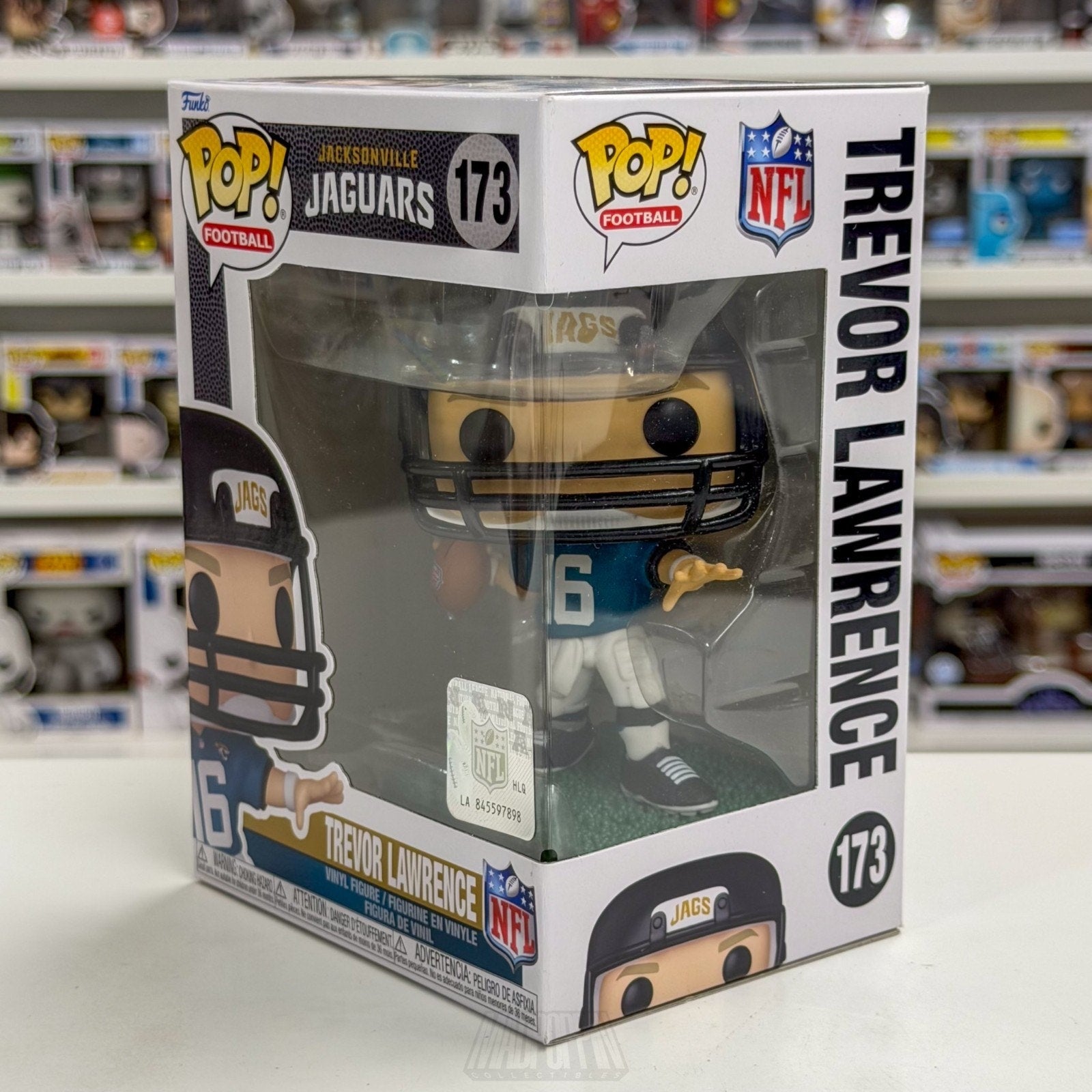 Funko Pop NFL Football Jacksonville Jaguars Trevor Lawrence 173 QB Vinyl Figure