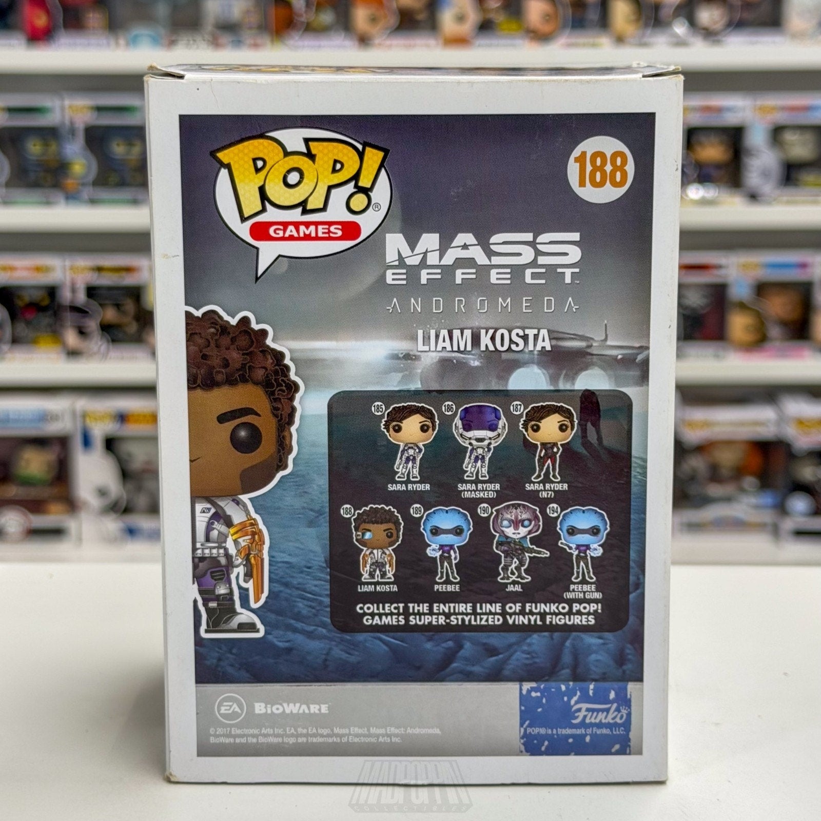 Funko Pop Video Games Mass Effect Andromeda Liam Kosta 188 Sci-Fi Vinyl Figure