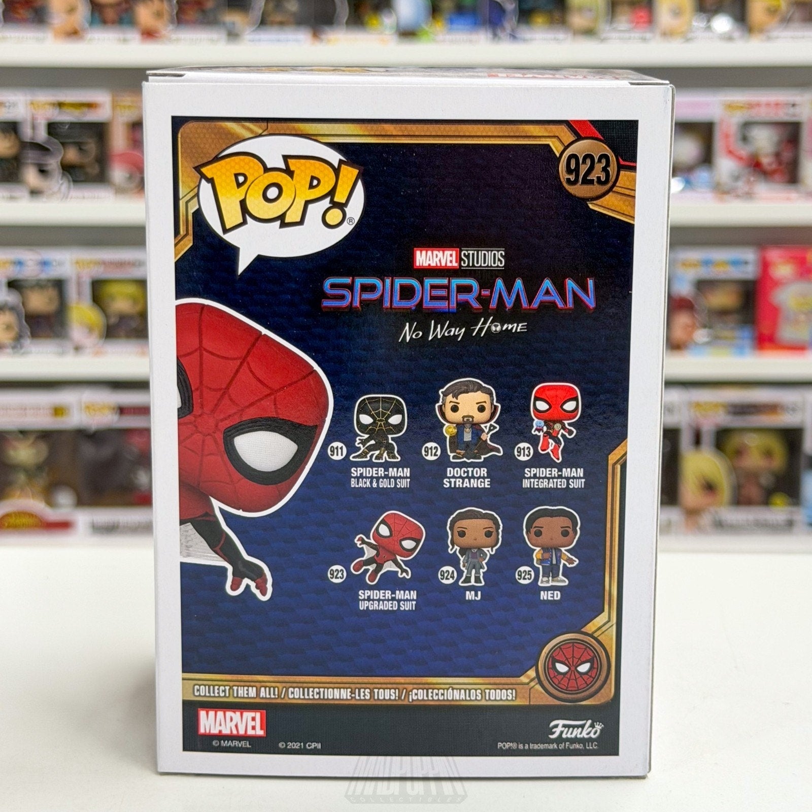 Funko Pop Marvel Spider-Man No Way Home Upgraded Suit 923 Superhero Vinyl Figure