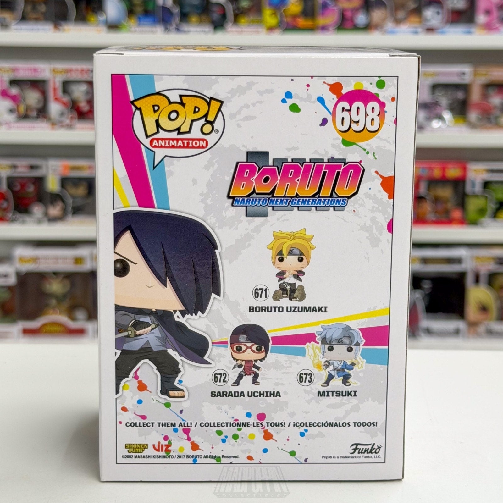Funko Pop Anime Boruto Naruto Next Generations Sasuke Uchiha 698 Vinyl Figure