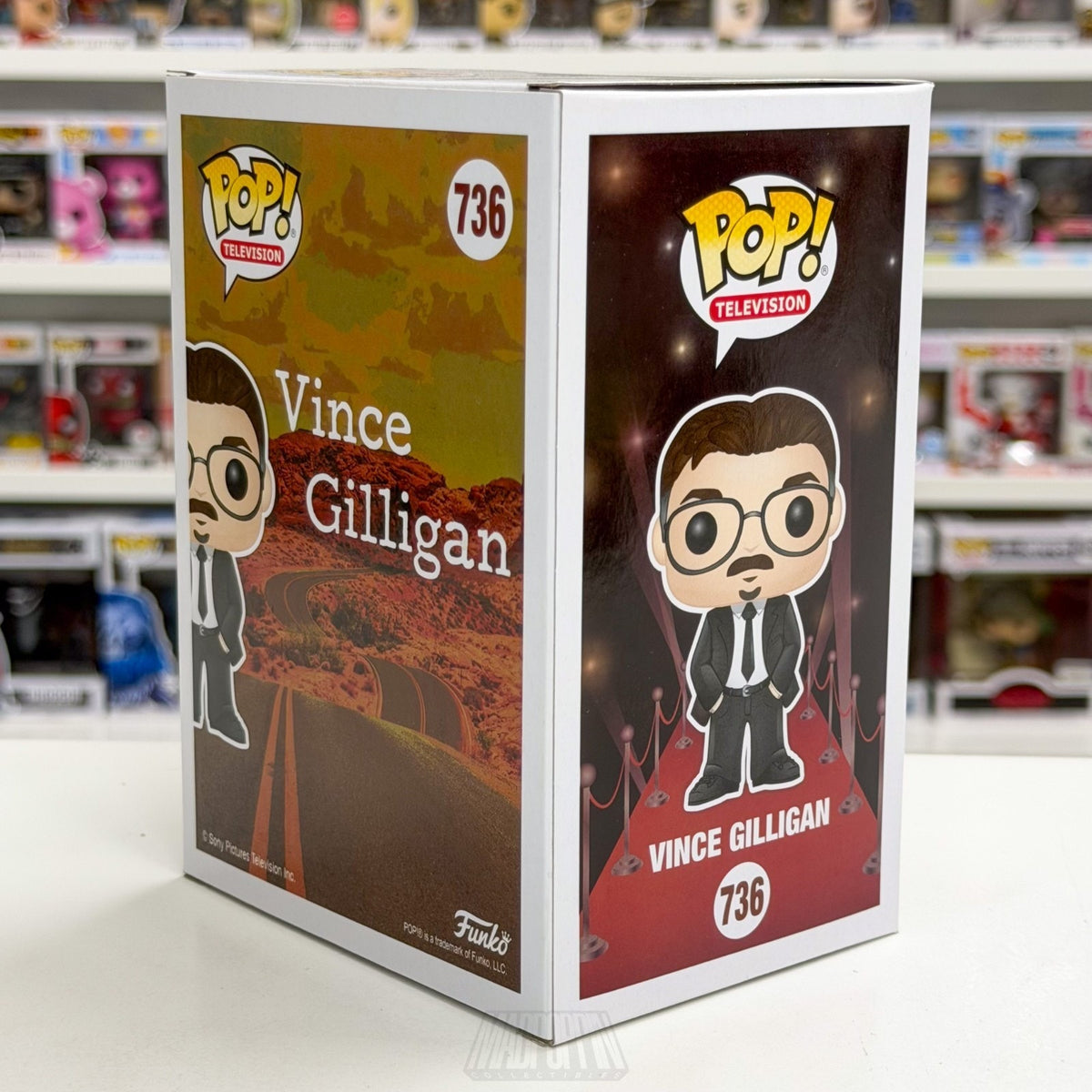 Funko Pop TV Director Vince Gilligan 736 Breaking Bad Screenwriter Vinyl Figure
