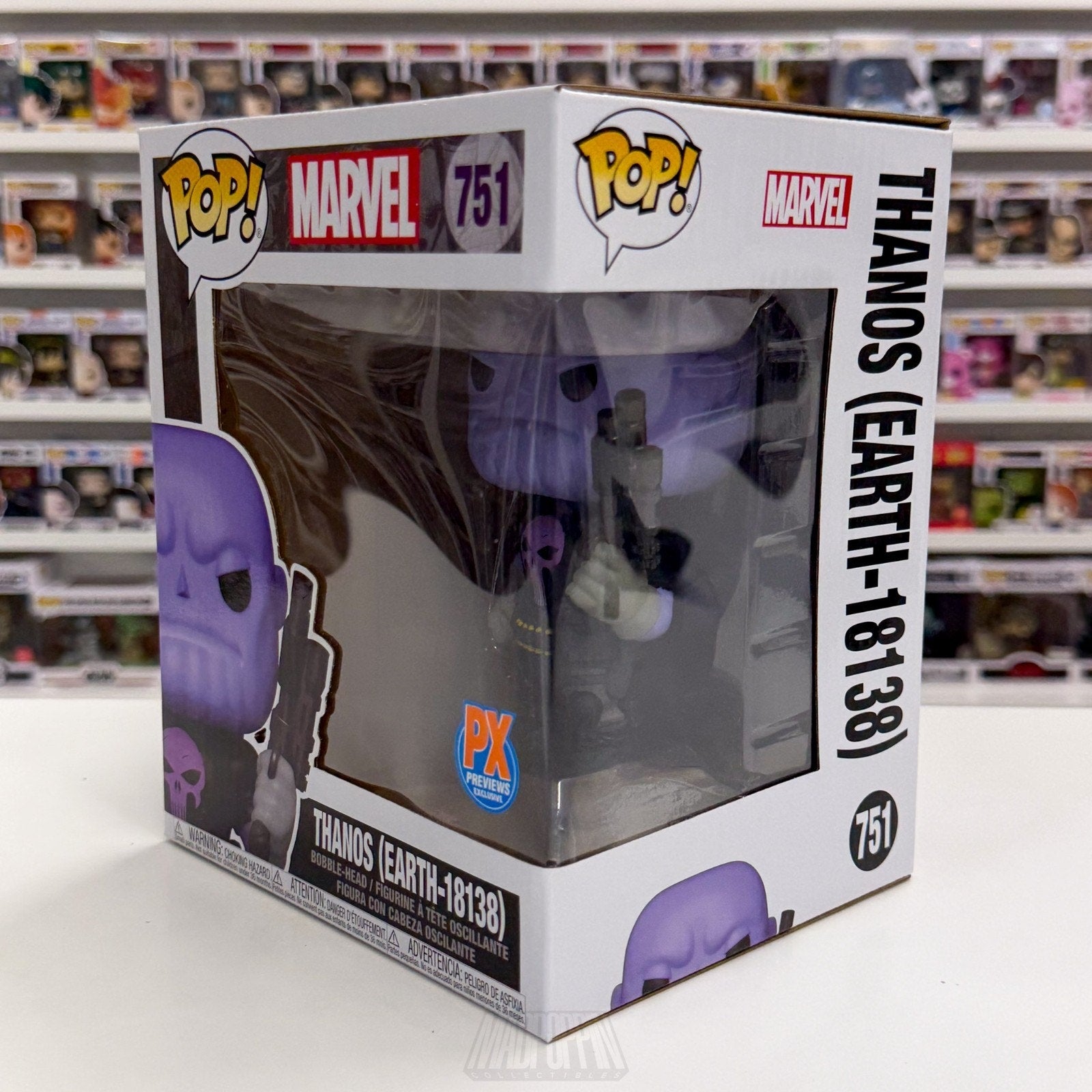 Funko Pop Marvel Thanos Earth-18138 PX 751 Punisher Cosmic Ghost Rider 6" Figure