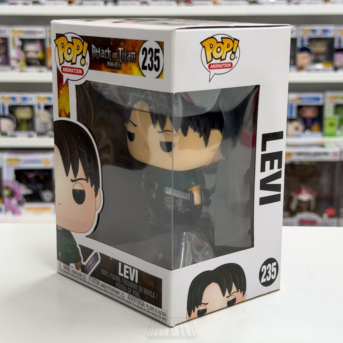 Funko Pop Anime Attack on Titan Levi Ackerman 235 Japanese Manga Vinyl Figure