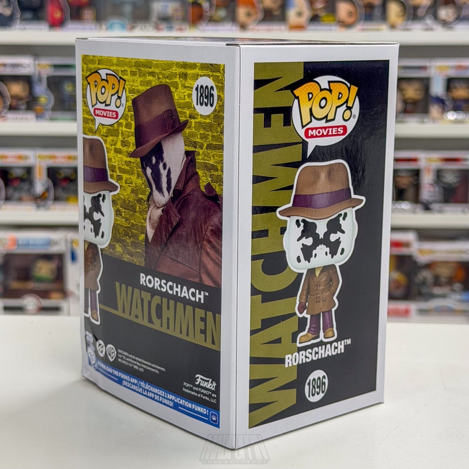Funko Pop DC Movies Watchmen Rorschach 1896 Superhero Vigilante Toy Vinyl Figure