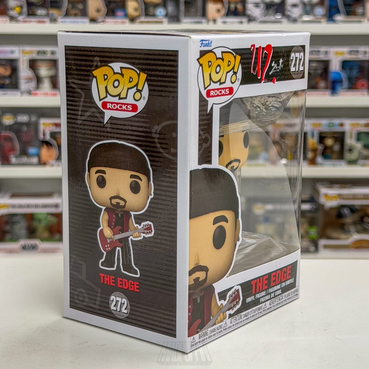 Funko Pop Rocks U2 Zoo TV Edge 272 Alternative Dublin Irish Band Vinyl Figure