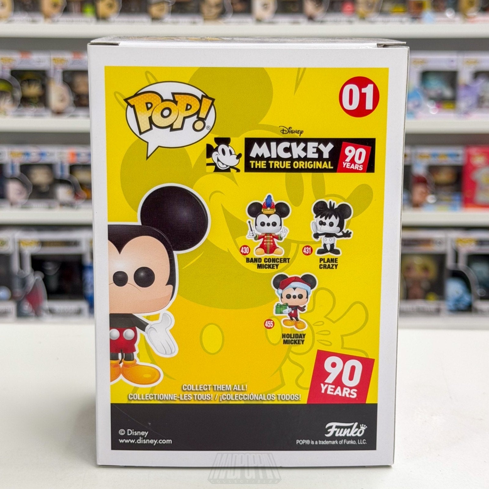 Funko Pop Disney Mickey Mouse True Original 90 Years Orange Yellow 01 Toy Figure