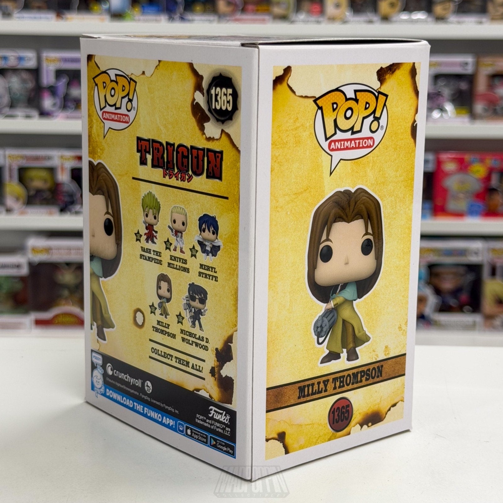 Funko Pop Anime Trigun Milly Thompson 1365 Space Western Japan Manga Toy Figure