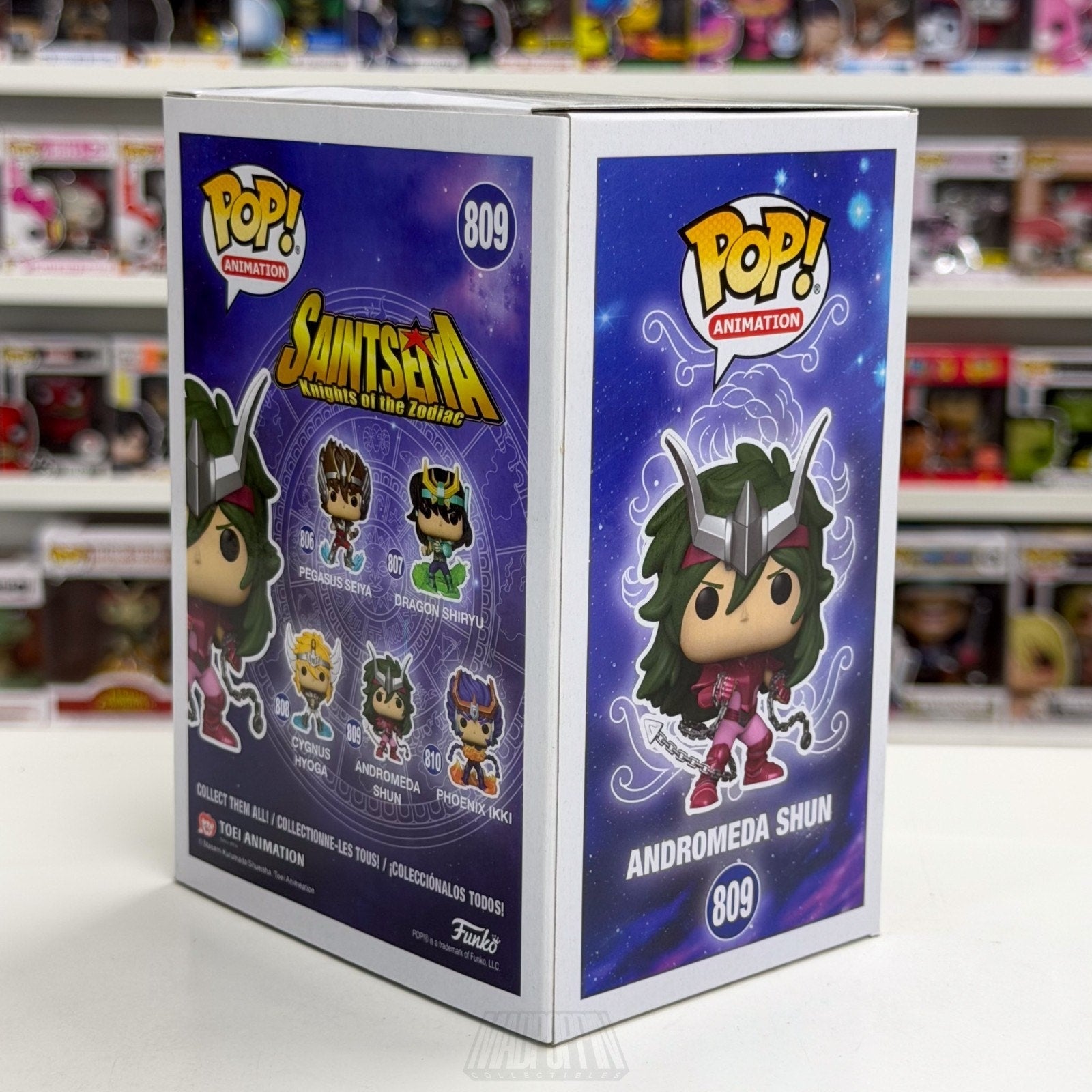 Funko Pop Anime Saint Seiya Andromeda Shun 809 Japanese Manga Toy Vinyl Figure