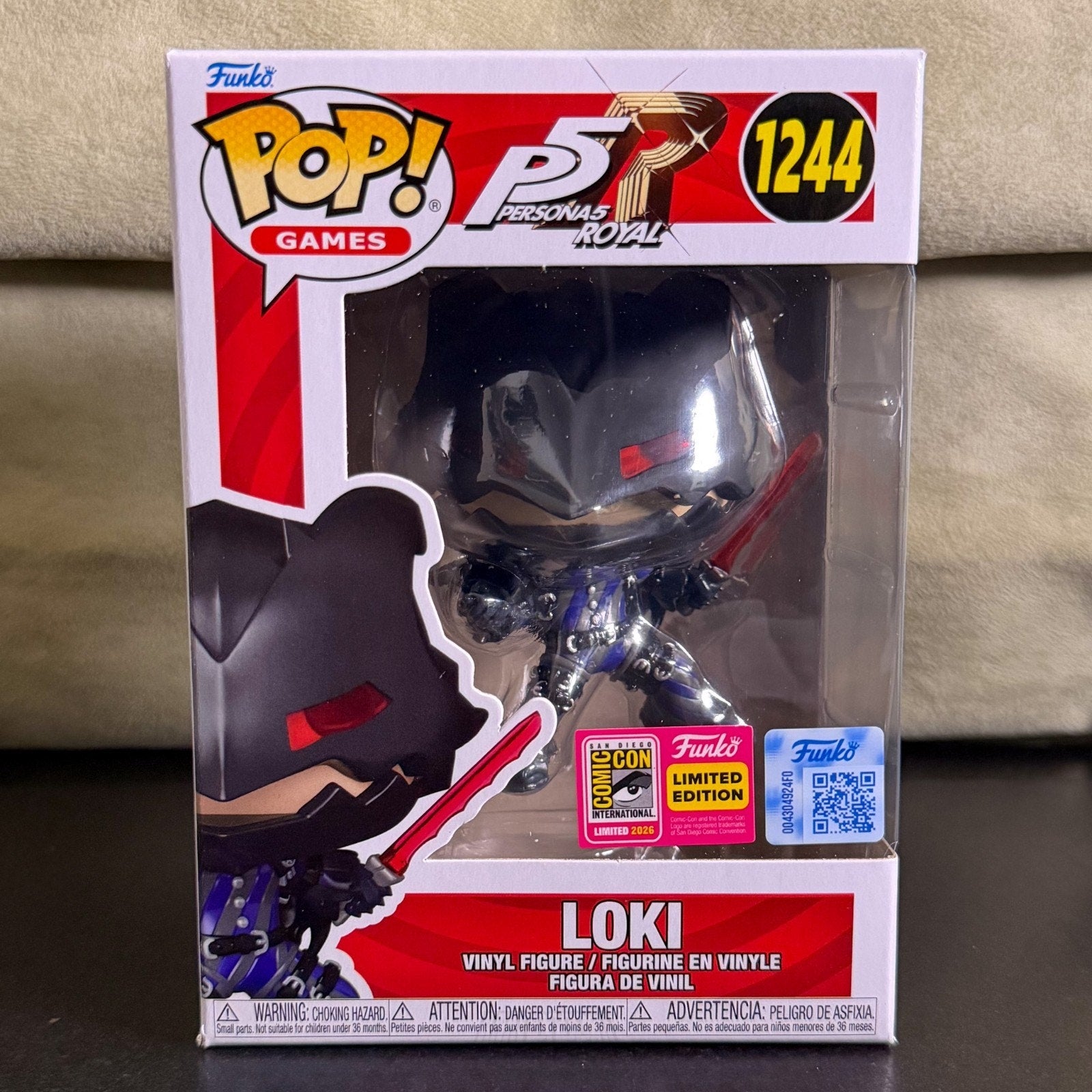 Funko Pop Games Persona 5 Loki 1244 SDCC 2026 Royal Video Toy Vinyl Figure