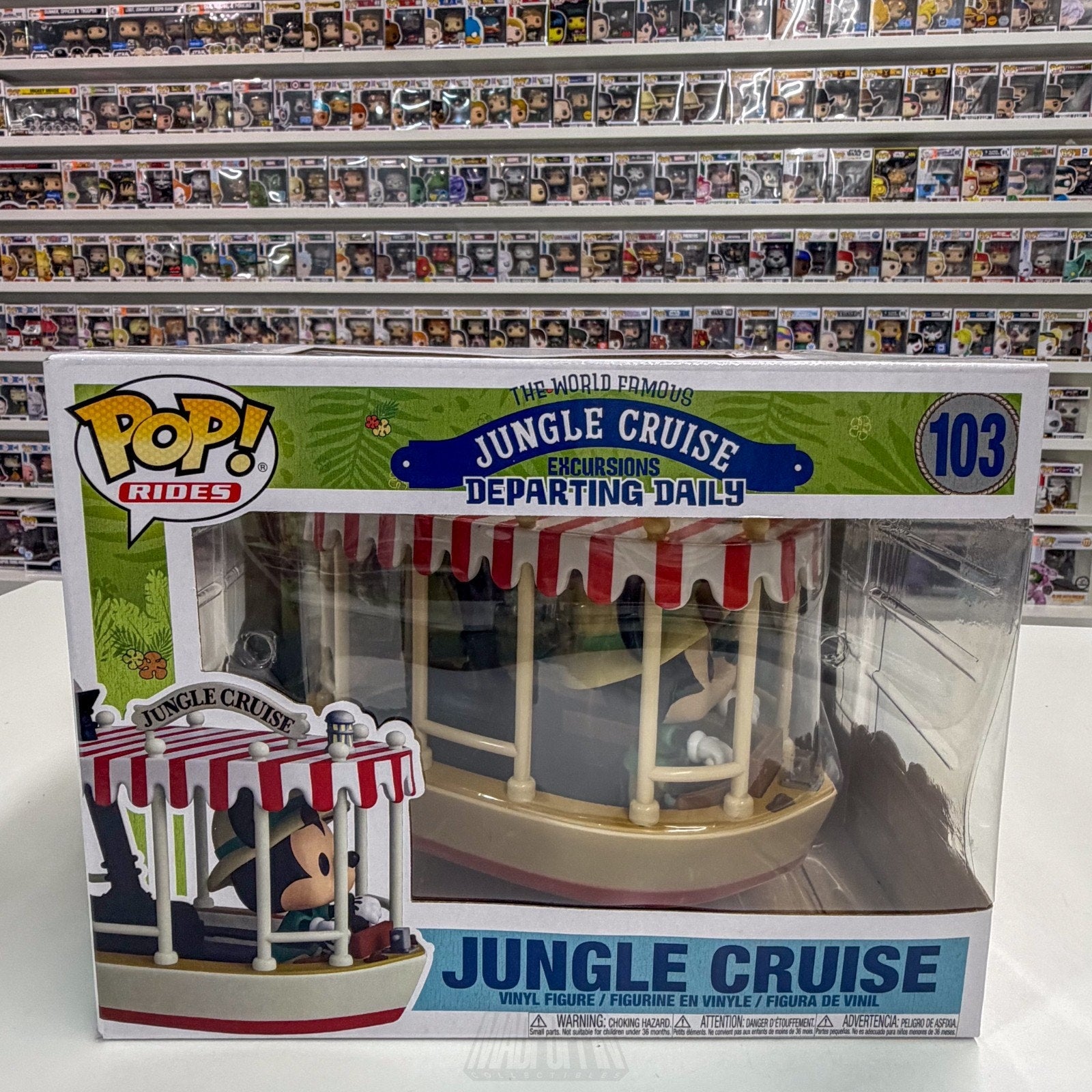 Funko Pop Rides Disney Jungle Cruise Mickey Mouse 103 Park Attraction Toy Figure