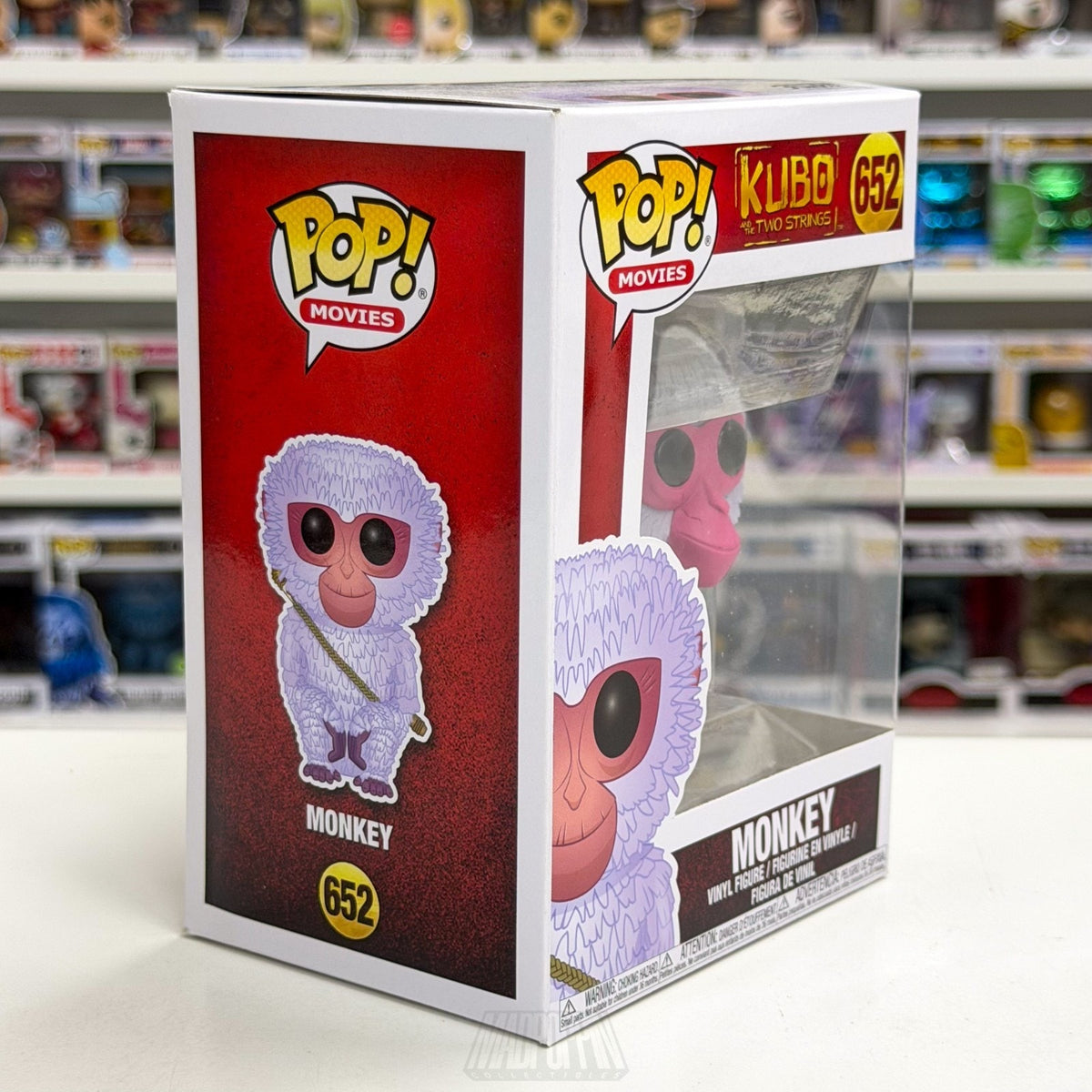 Funko Pop Movies Kubo and the Two Strings Monkey 652 Fantasy Film Vinyl Figure