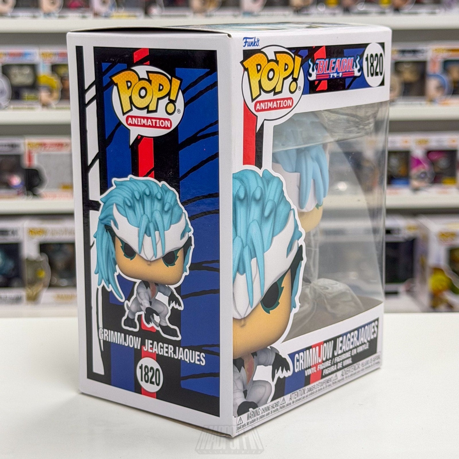 Funko Pop Anime Bleach Grimmjow Jeagerjaque 1820 Japanese Manga Toy Vinyl Figure