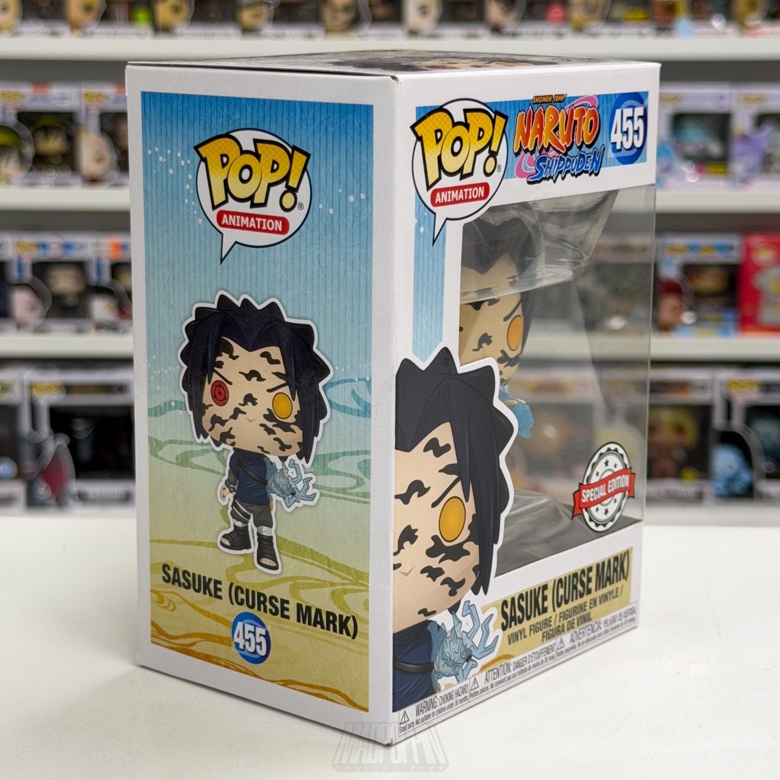 Funko Pop Anime Naruto Sasuke Curse Mark Special Edition 455 Manga Vinyl Figure
