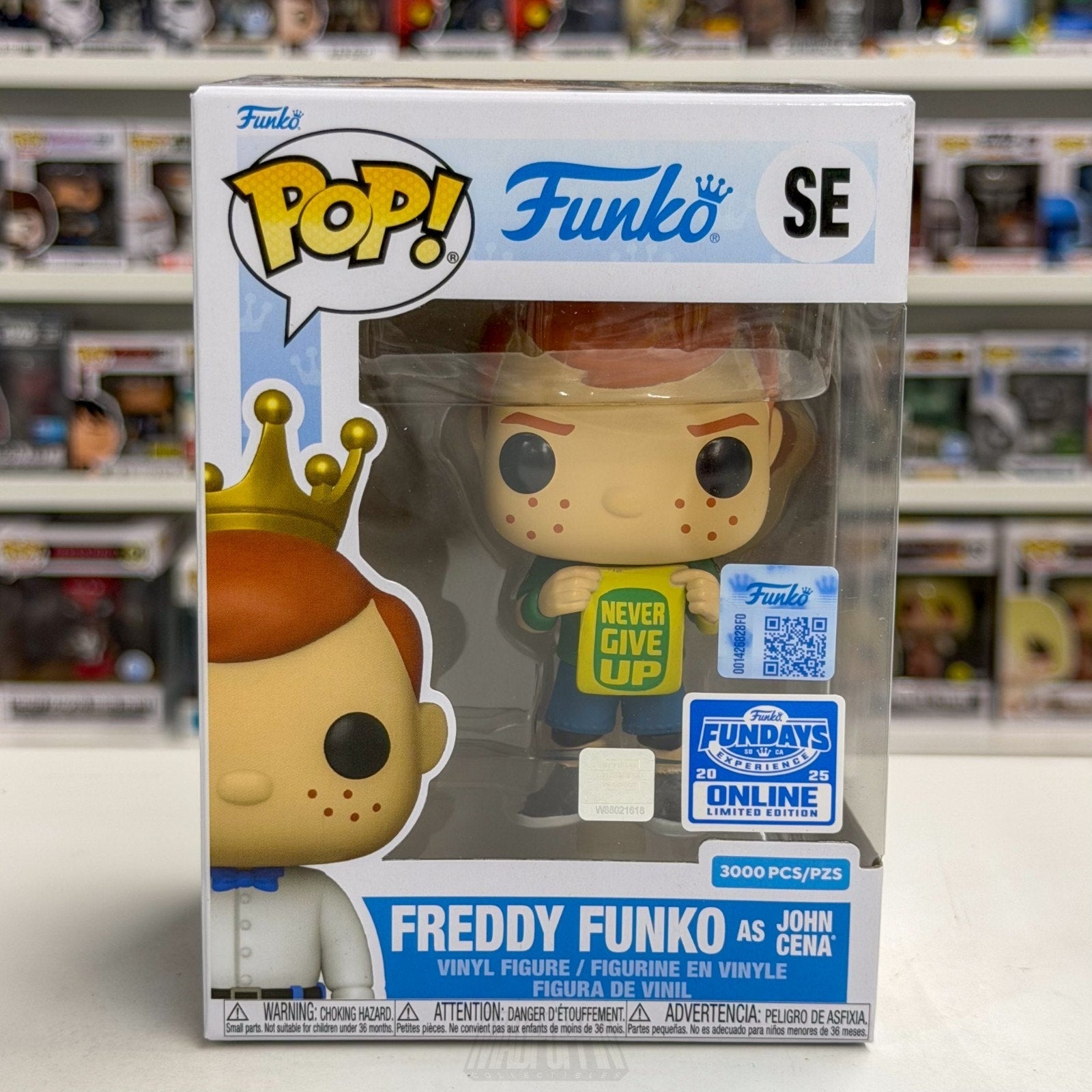Funko Pop Fundays Freddy John Cena Never Give Up SE WWE Wrestling Vinyl Figure